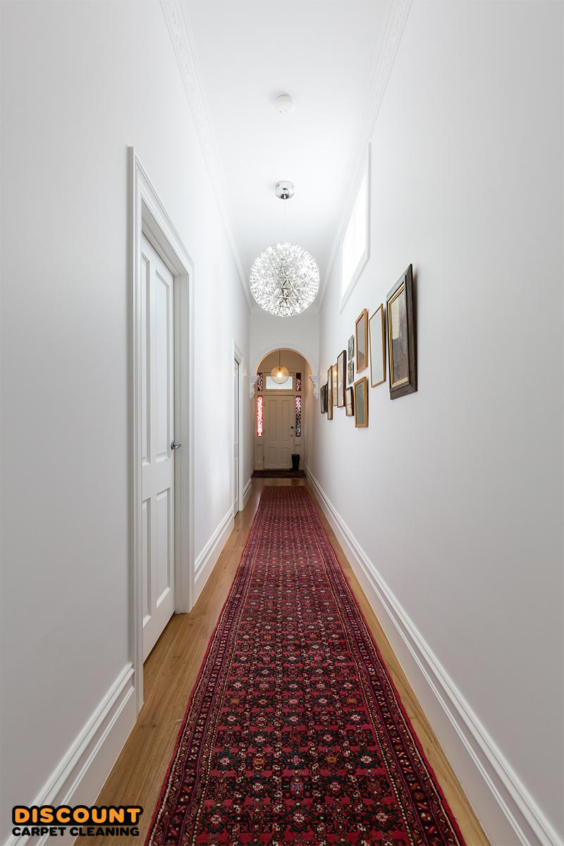 cleaning hallway runner rug